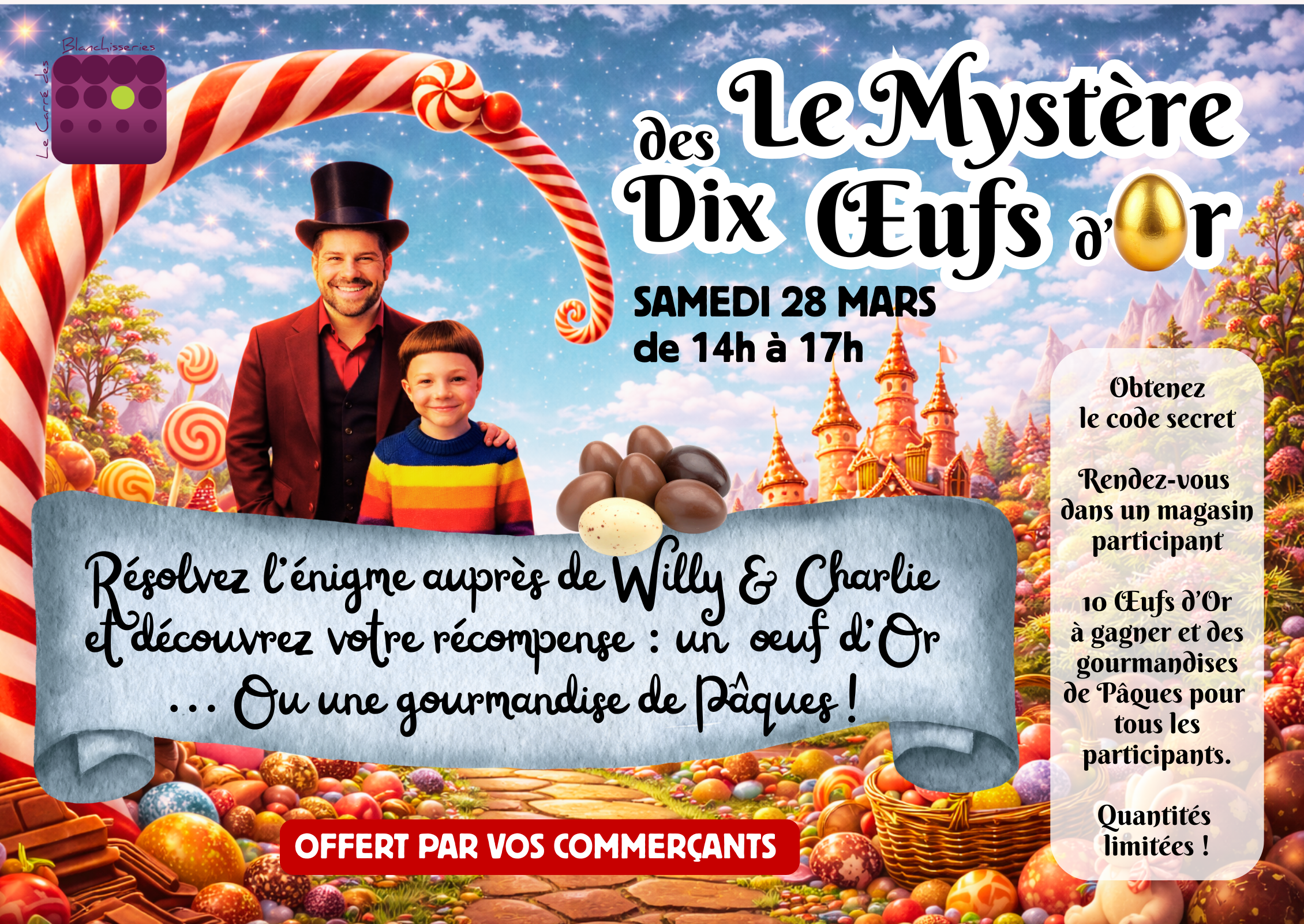 Le Mystère des 10 Œufs d’Or arrive au Carré des Blanchisseries !